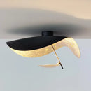 Industrial black & gold lotus leaf pendant light dining room