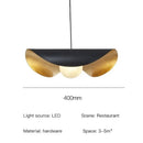 Industrial black & gold lotus leaf pendant light dining room