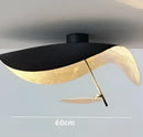 Industrial black & gold lotus leaf pendant light dining room