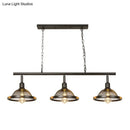 Industrial black & gold metal pendant dining room light e26 e27