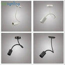 Industrial black gooseneck track lighting – clothing store fixture