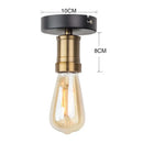 Industrial black iron cage led ceiling light for dining room