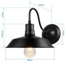 Industrial black iron cage wall sconce bedroom edison bulb light