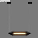 Industrial black iron pendant ceiling light kitchen filament lamp