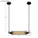 Industrial black iron pendant ceiling light kitchen filament lamp