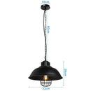 Industrial black iron pendant lights – kitchen edison bulb decor