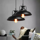 Industrial black iron pendant lights – kitchen edison bulb decor