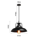Industrial black iron pendant lights – kitchen edison bulb decor