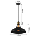 Industrial black iron pendant lights – kitchen edison bulb decor