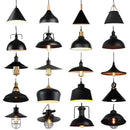 Industrial black iron pendant lights – kitchen edison bulb decor