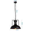 Industrial black iron pendant lights – kitchen edison bulb decor