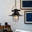 Industrial black iron pendant lights – kitchen edison bulb decor