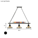DecorBites™ Rustic Black Island Pendant Light Kit: Clear Glass Dome, 2/3-Light, with Multi-Color Balls
