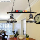DecorBites™ Rustic Black Island Pendant Light Kit: Clear Glass Dome, 2/3-Light, with Multi-Color Balls