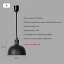 Industrial black matte electric food heating pendant light kitchen