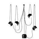 Industrial black matte spider pendant lamp dining room light
