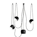 Industrial black matte spider pendant lamp dining room light