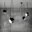 Industrial black matte spider pendant lamp dining room light