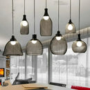 Industrial black mesh pendant light dining room birdcage chandelier