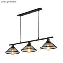 Industrial black mesh pendant light with e26 e27 base for kitchen island