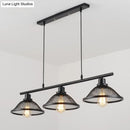 Industrial black mesh pendant light with e26 e27 base for kitchen island