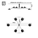 Industrial black metal adjustable arm floor lamp living room light