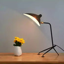 Industrial black metal adjustable arm floor lamp living room light