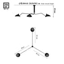 Industrial black metal adjustable arm floor lamp living room light