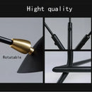 Industrial black metal adjustable arm floor lamp living room light