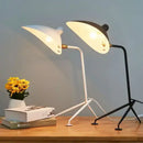 Industrial black metal adjustable arm floor lamp living room light