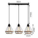 Industrial black metal and rope hanging lamp kitchen pendant light