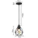 DecorBites™ Industrial Black Mini Pendant Light for Dining Room, Bar, and Clothing Store
