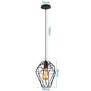 DecorBites™ Industrial Black Mini Pendant Light for Dining Room, Bar, and Clothing Store
