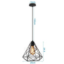 DecorBites™ Industrial Black Mini Pendant Light for Dining Room, Bar, and Clothing Store