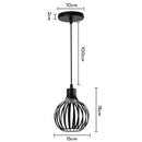DecorBites™ Industrial Black Mini Pendant Light for Dining Room, Bar, and Clothing Store