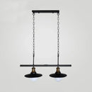 Industrial black metal flared light fixture kitchen pendant light