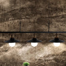 Industrial black metal flared light fixture kitchen pendant light