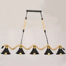 DecorBites™ Industrial Black Metal Island Chandelier Cage Restaurant Light Fixture