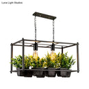 Industrial black metal led plant hanging light dining room e26 e27 bulb
