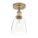 Industrial black metal loft bar pendant light with glass shade kitchen