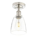 Industrial black metal loft bar pendant light with glass shade kitchen