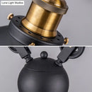 Industrial black metal pulley pendant light – kitchen island set of 3