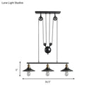 Industrial black metal saucer foyer island light kitchen ceiling light