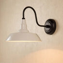 Industrial black metal shade wall light – kitchen farmhouse sconce