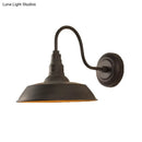 Industrial black metal shade wall light – kitchen farmhouse sconce