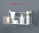 Industrial black metal two tier bathroom storage shelf – bathroom