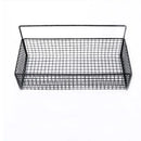 Industrial black metal two tier bathroom storage shelf – bathroom