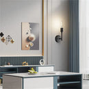 Industrial black metal wall lamp – bathroom mirror light