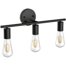 Industrial black metal wall lamp – bathroom mirror light