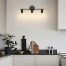Industrial black metal wall lamp – bathroom mirror light